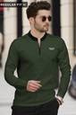 Men Solid Mandarin Collar Cotton Blend Multicolor T-Shirt
